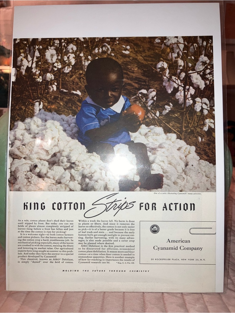 Old Americana Advertising Paper Print- New.
